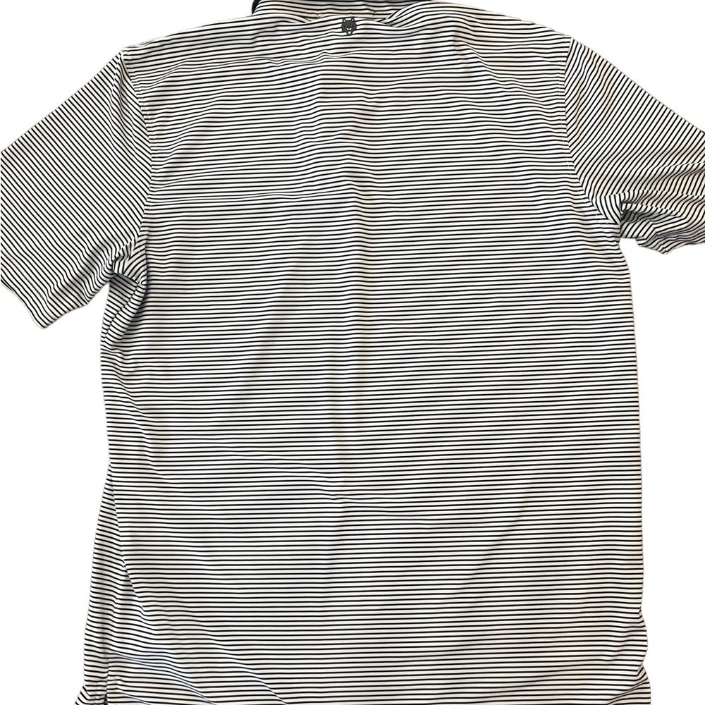 Greyson Black and White Striped Polo Shirt - Picture 3 of 7